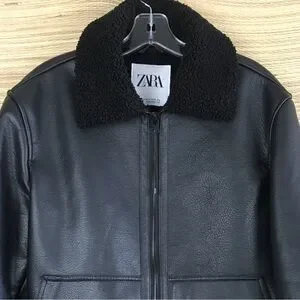 Zara | Jackets & Coats | Zara Man Faux Leather Shearling